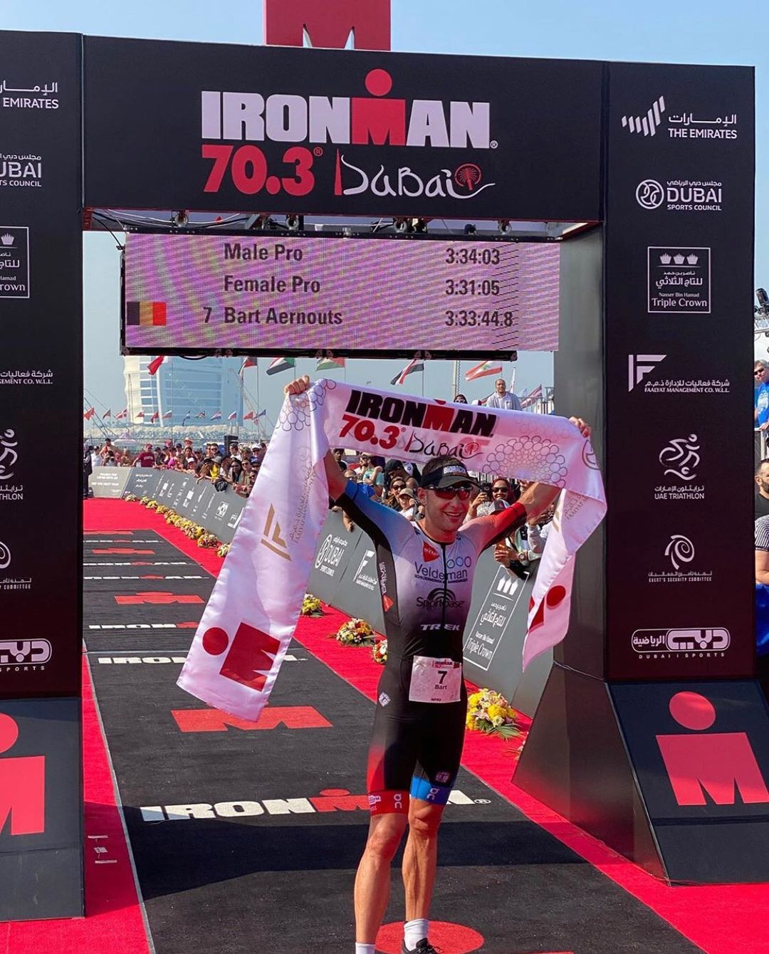 Bart Aernouts Ironman 70.3 Dubai